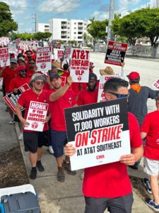 ULP Strike across South East 17,000 AT&T Workers.