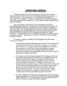 Severance Offer in CNIO.