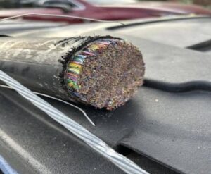AT&T reports copper cable theft hit over 10,000 cases.